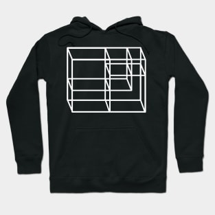 Optical Illusion (white) Hoodie